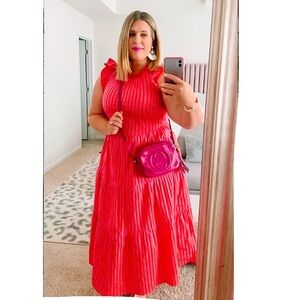 J Crew Poppy Tiered Maxi Dress